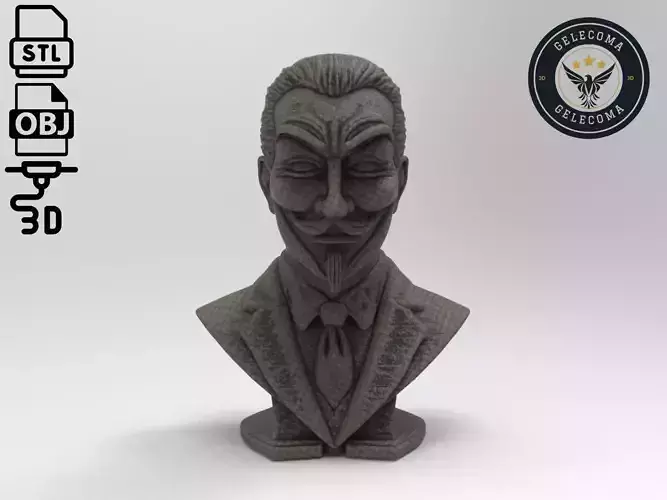 V for Vendetta 3D Print Model
