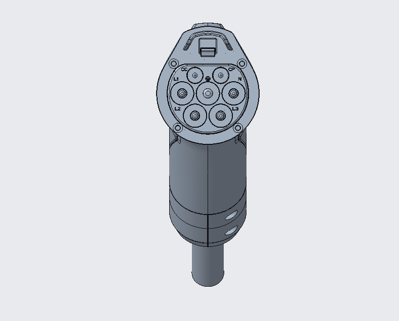 GB EV CHARGING PLUG 3D print model_1