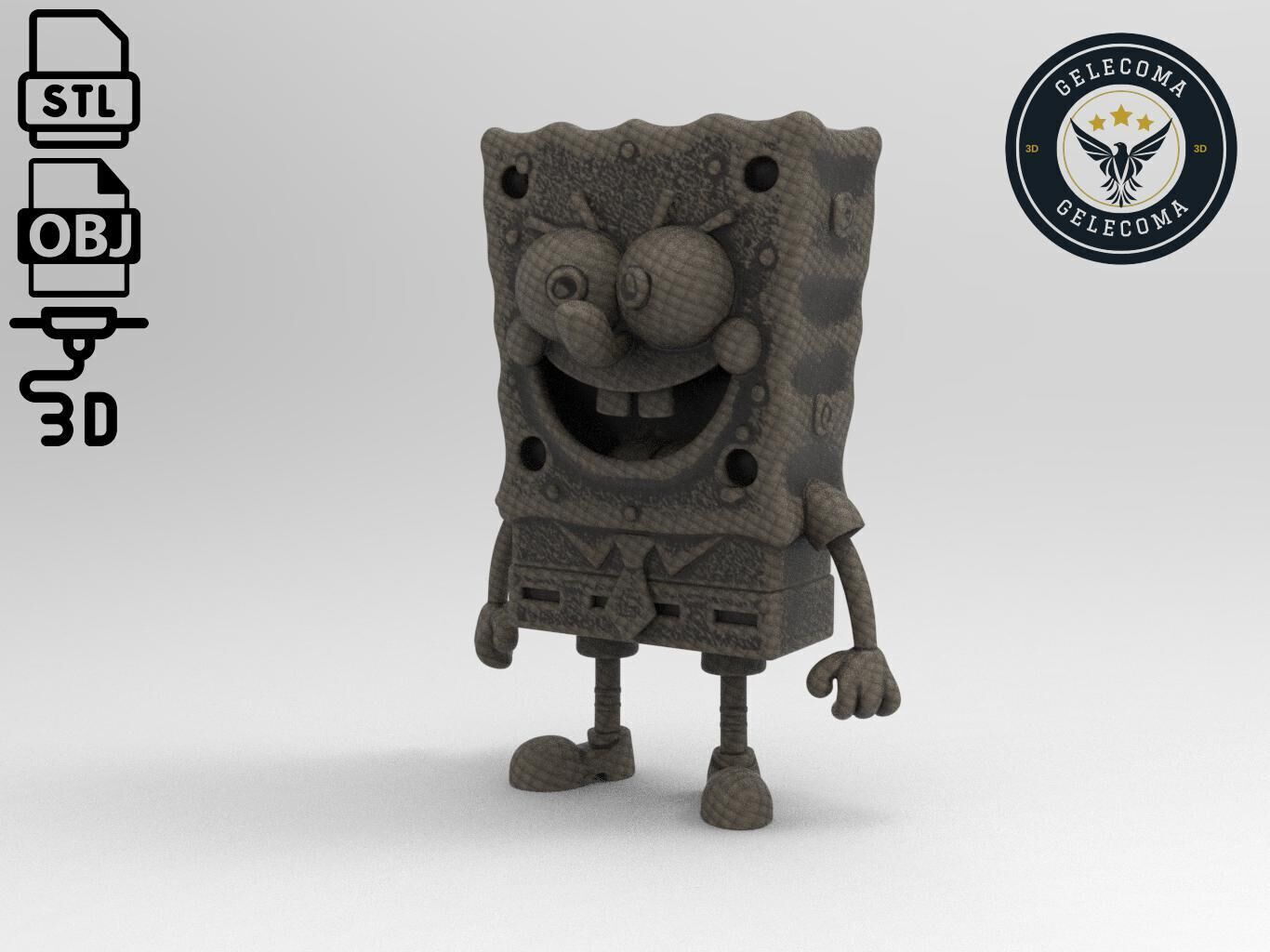 SpongeBob SquarePants 3D Print Model 3D print model_1