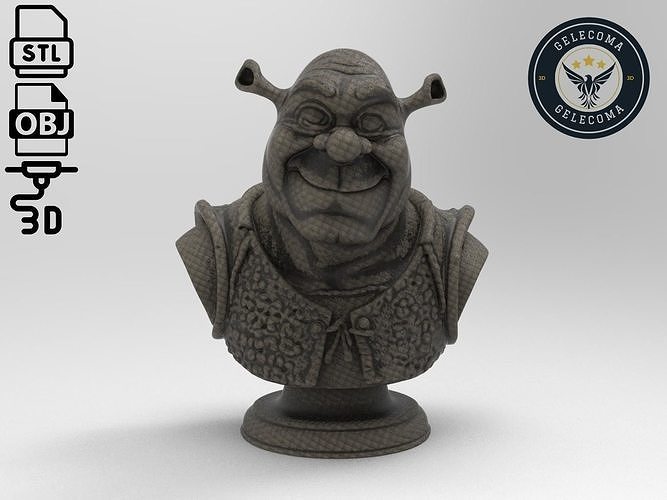 Shrek 3D Print Model 3D print model