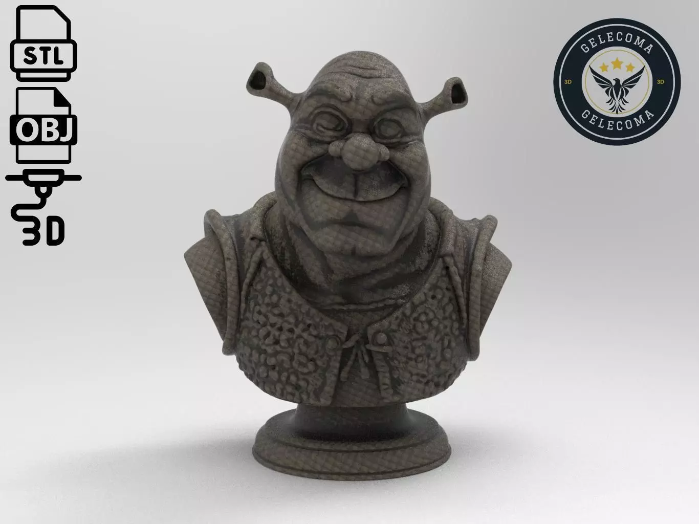 Shrek 3D Print Model 3D print model_0