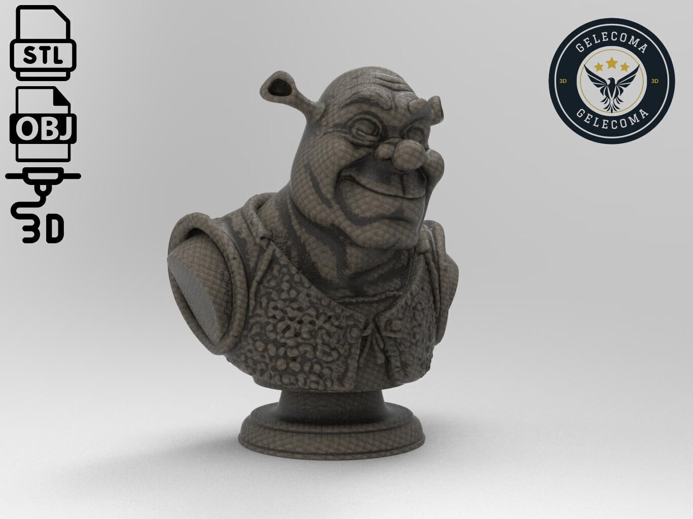Shrek 3D Print Model 3D print model_2