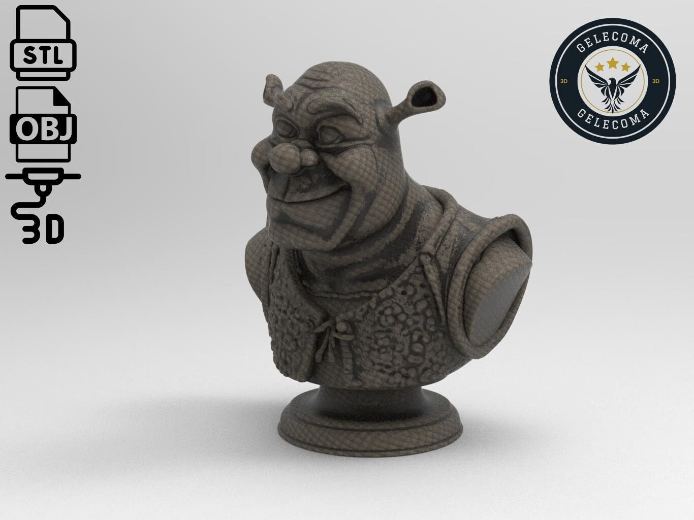 Shrek 3D Print Model 3D print model_1