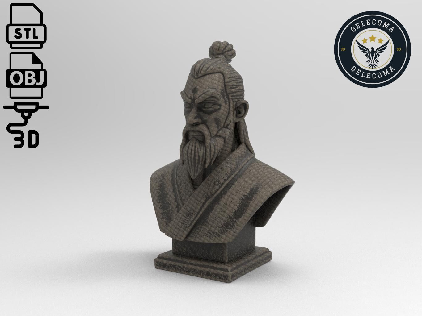 Samurai man 3D Print Model 3D print model_1