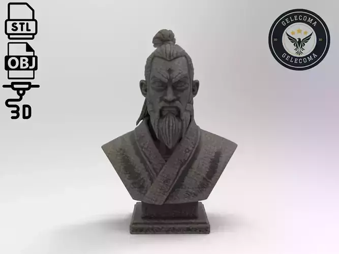 Samurai man 3D Print Model