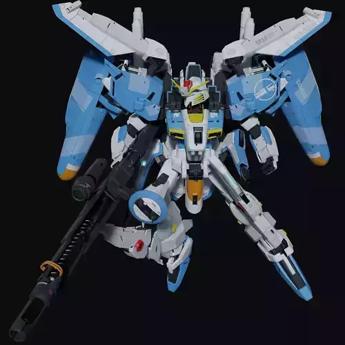 Ex-S Gundam Blender version 3D model