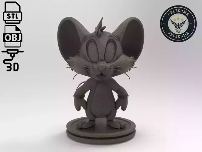 Jerry Mouse 3D Print Model