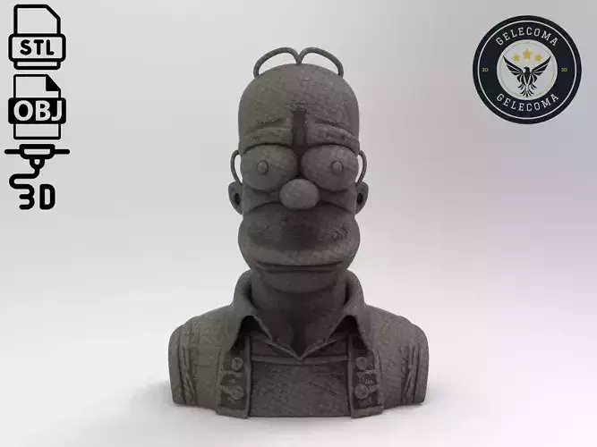 Homer Simpson 3D Print Model
