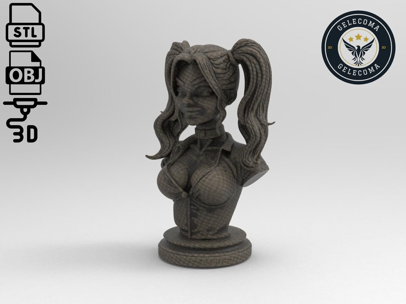 Harley Quinn 3D Print Model 3D print model_1
