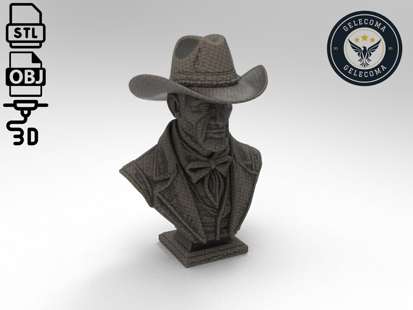 Cowboy 3D Print Model 3D print model_2