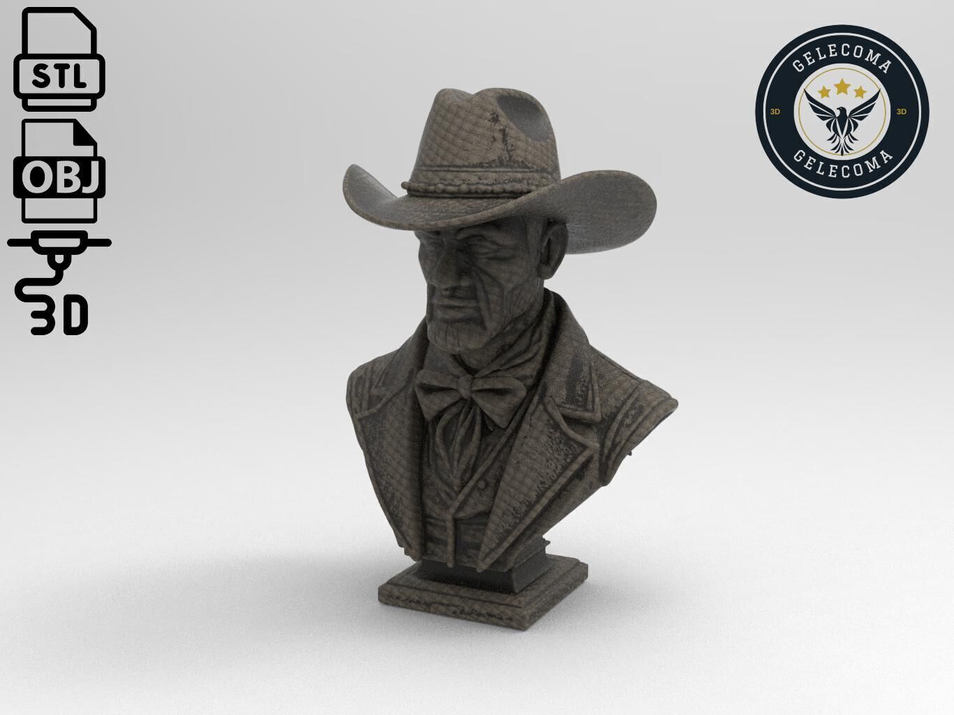 Cowboy 3D Print Model 3D print model_1