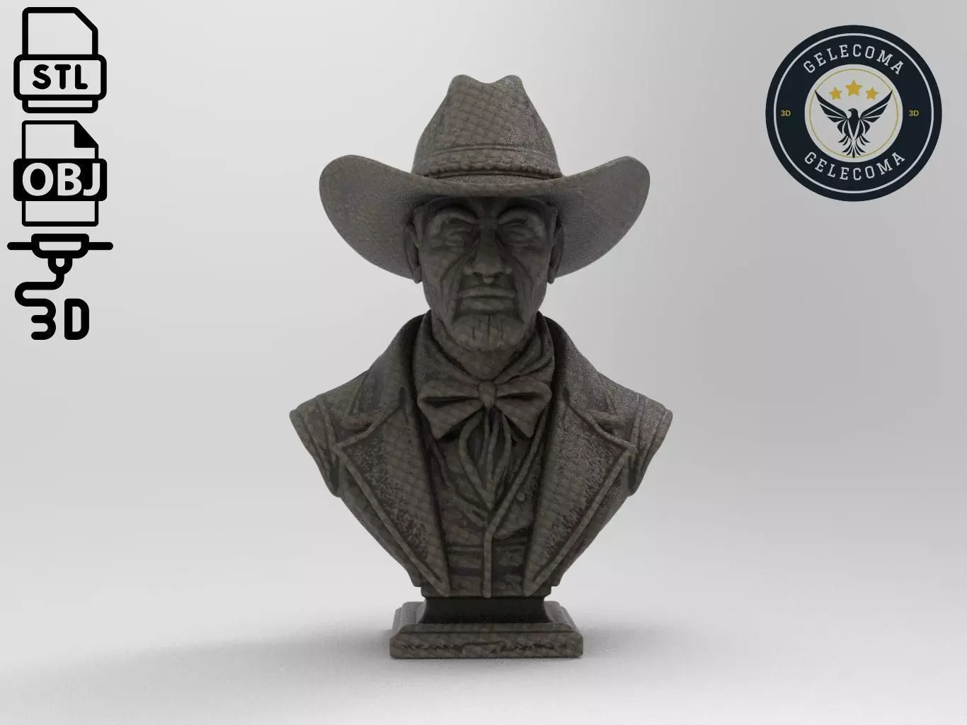 Cowboy 3D Print Model 3D print model_0