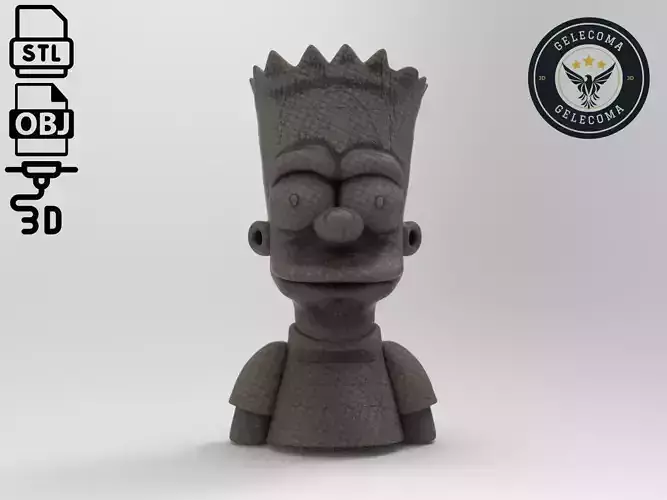 Bart Simpson 3D Print Model