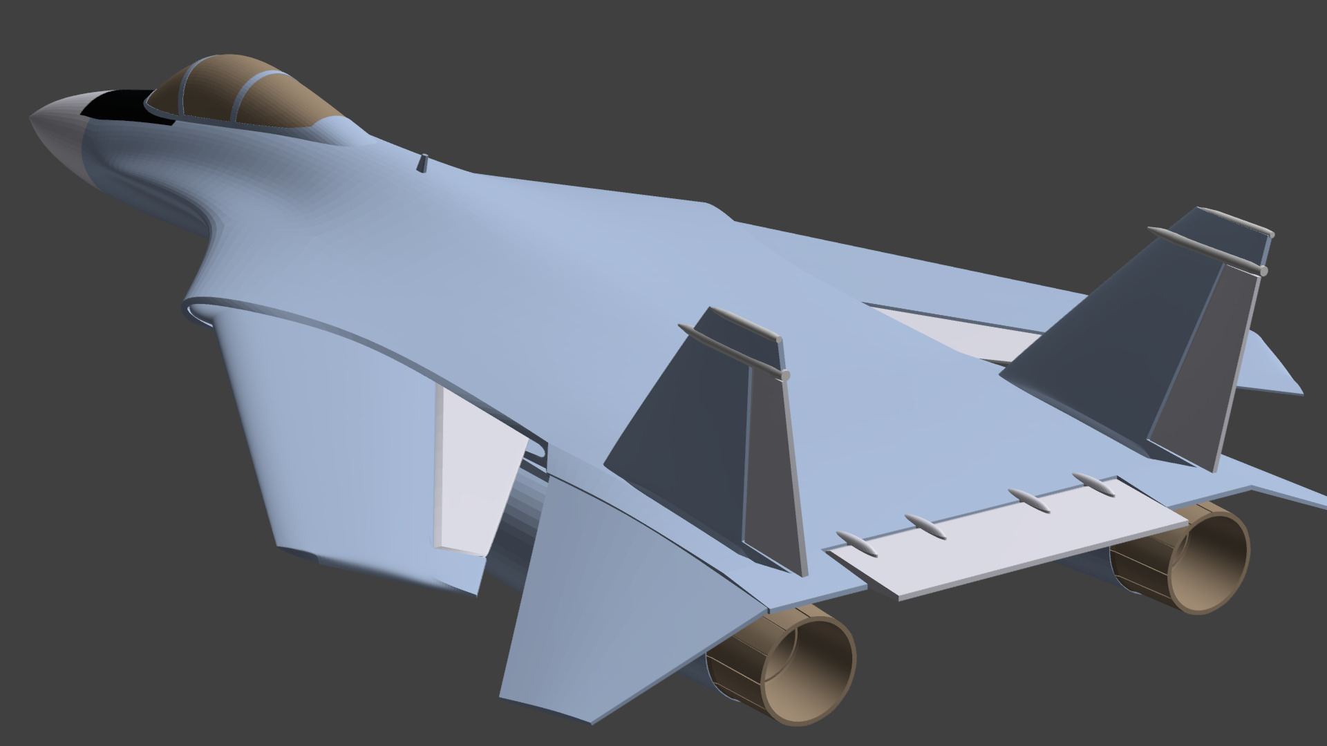  FX General Dynamics design F-15 3D print model_7