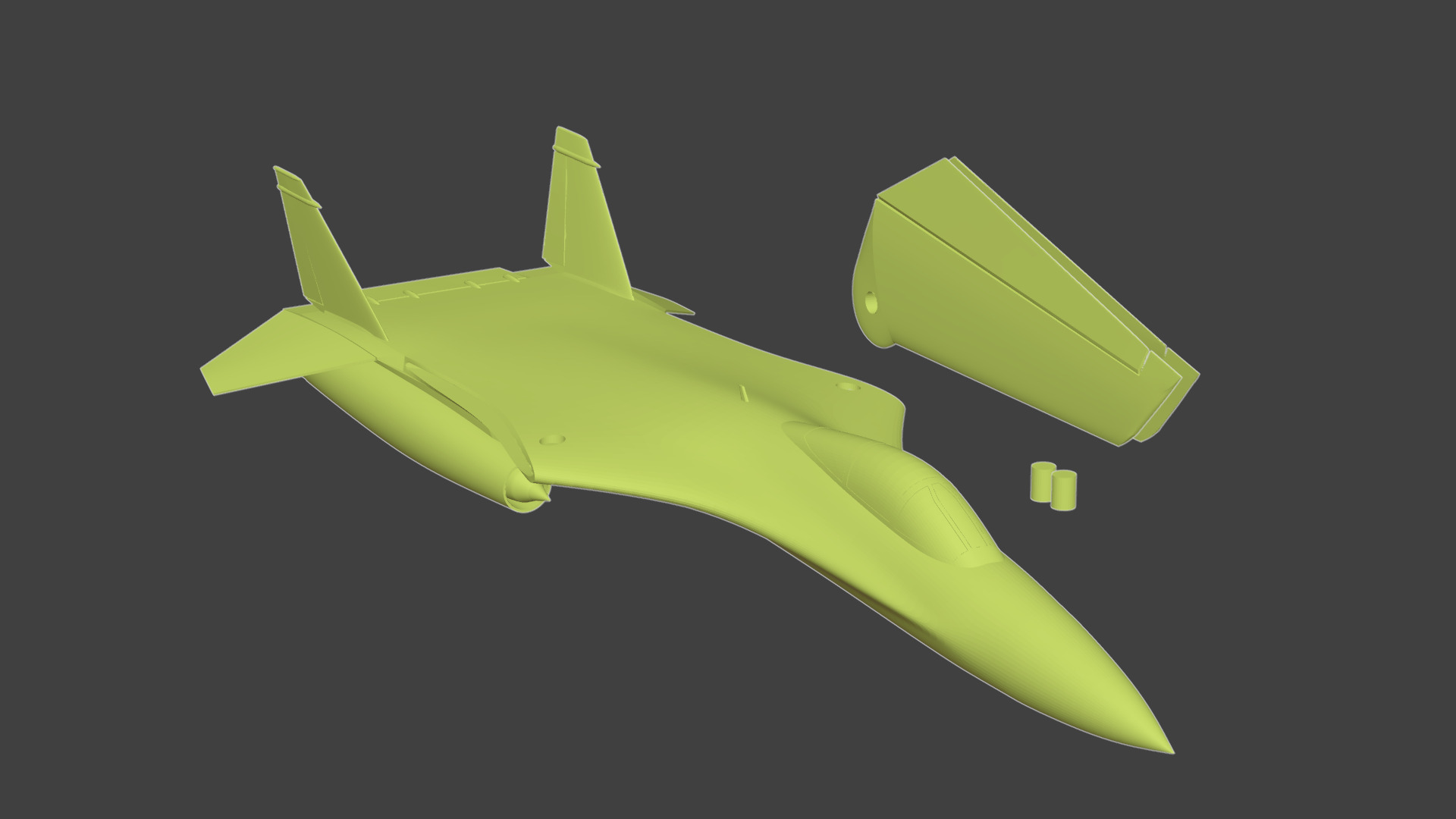  FX General Dynamics design F-15 3D print model_12