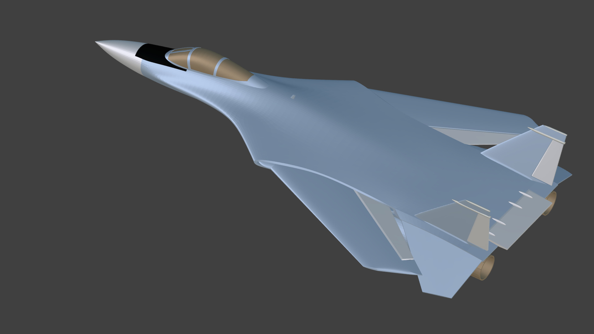  FX General Dynamics design F-15 3D print model_1