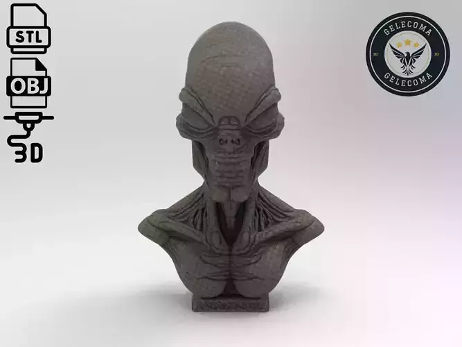 Alien 3D Print Model