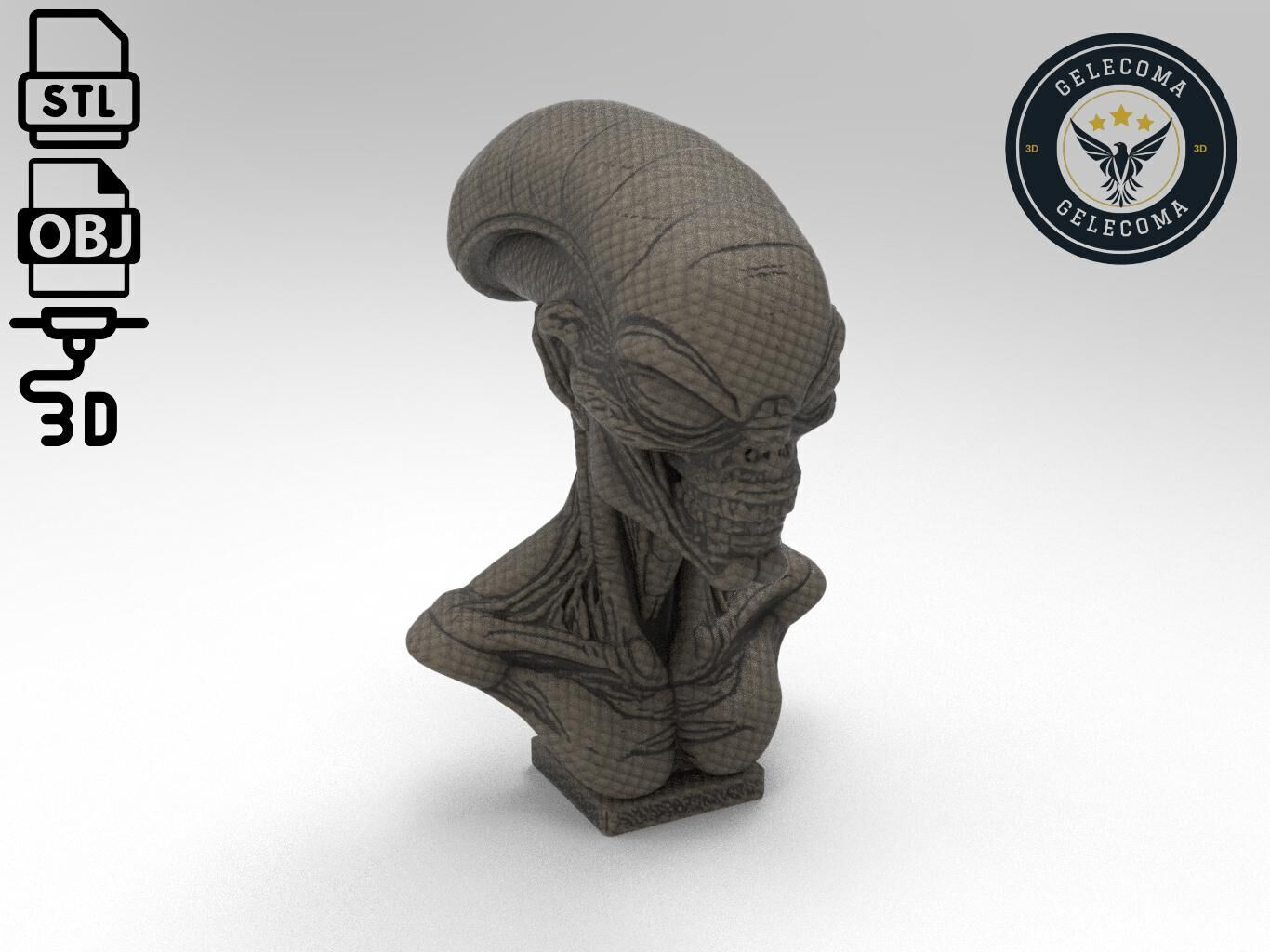 Alien 3D Print Model 3D print model_2
