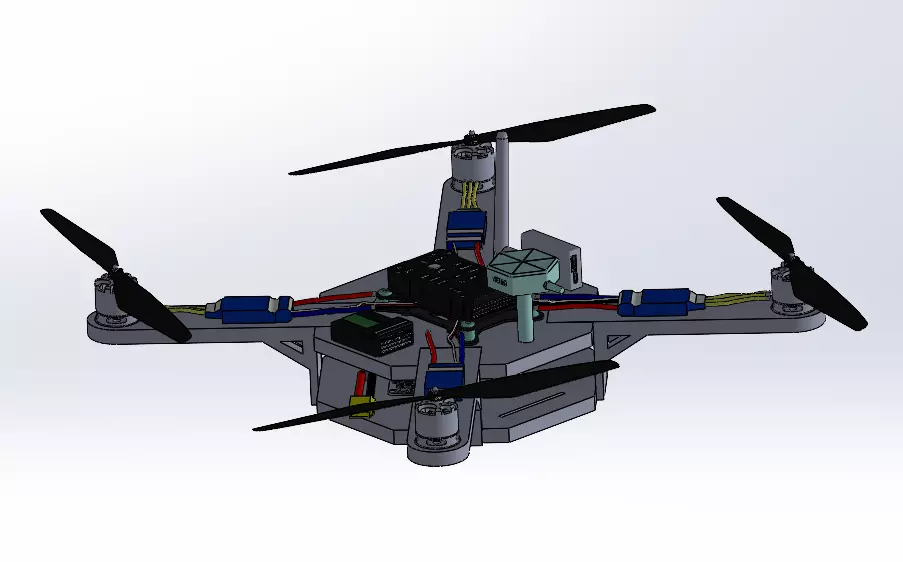 Unmanned aerial vehicle 3D print model