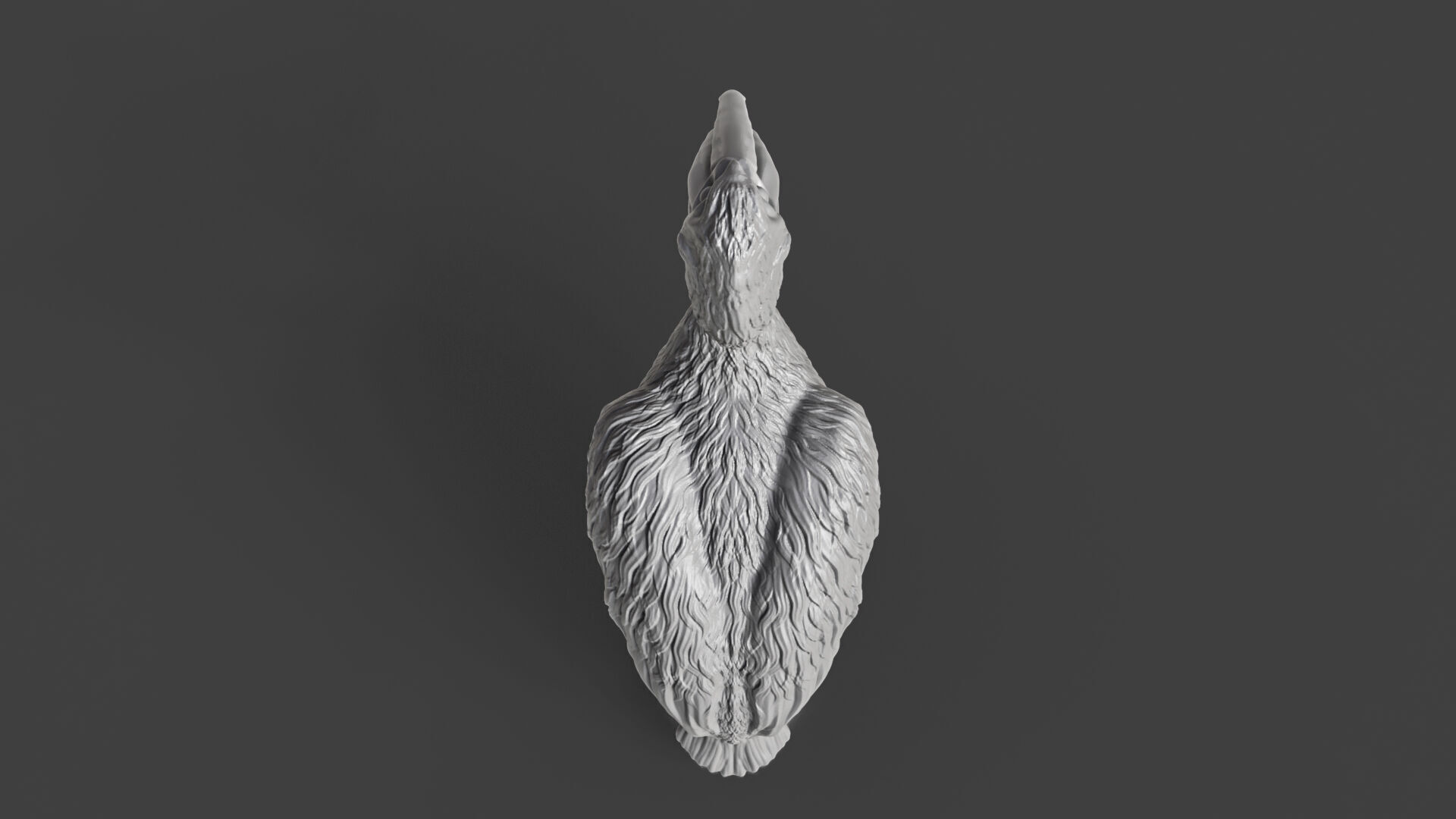 Pelican Sculpture STL 3D print model_3
