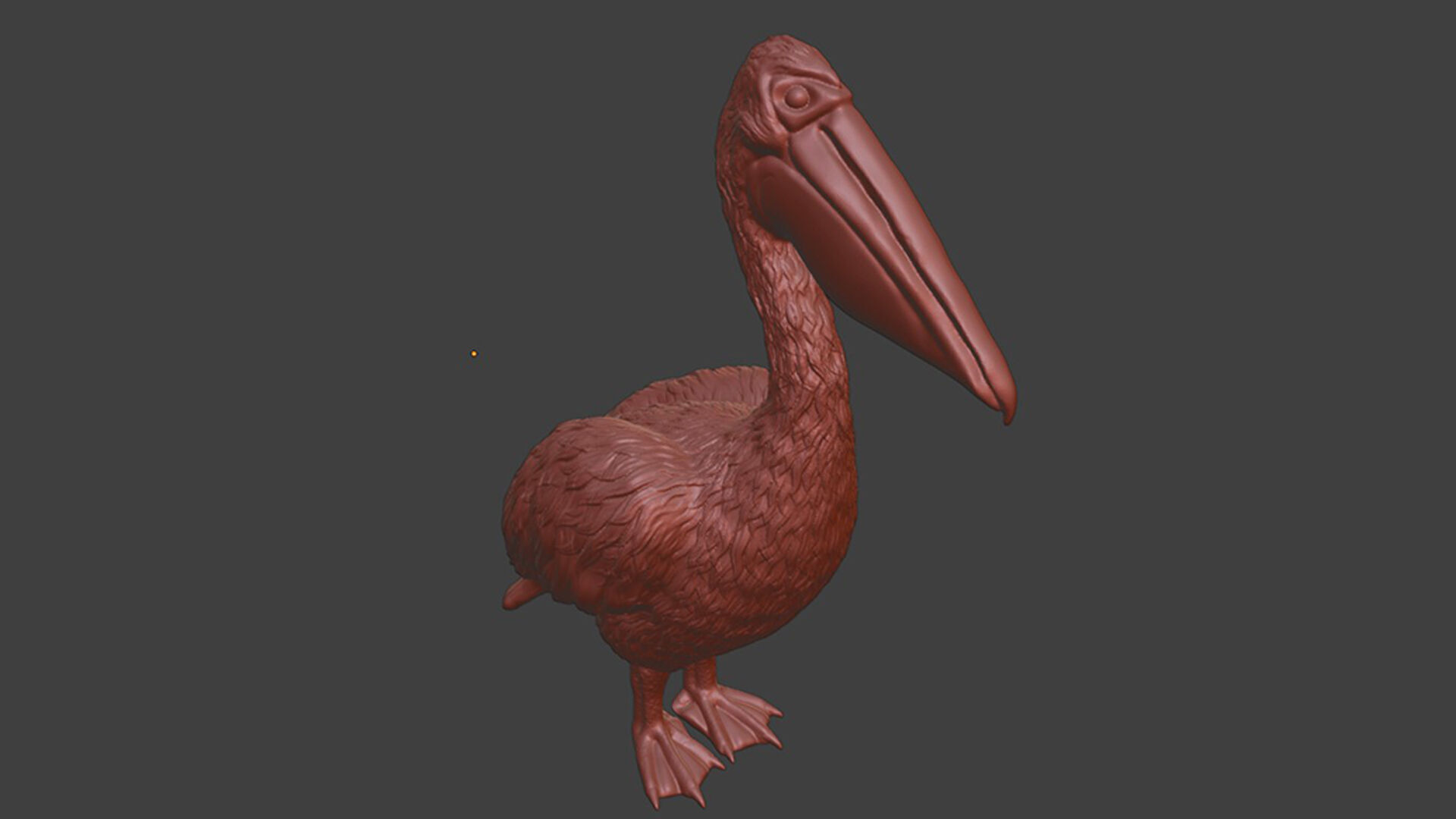 Pelican Sculpture STL 3D print model_9