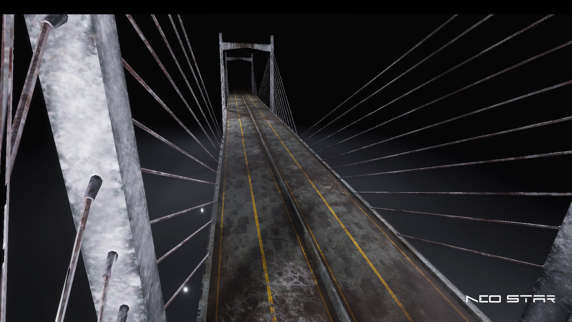 Low Poly Modular Broken Bridge Low-poly 3D model_1