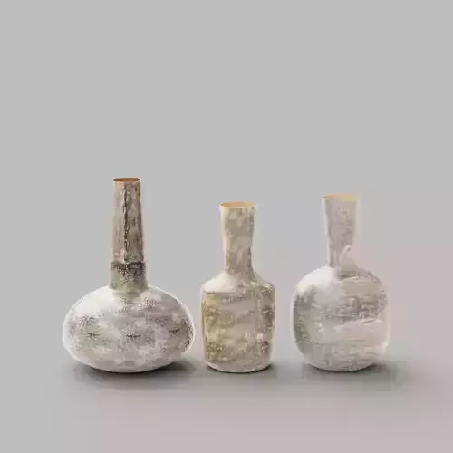 Fowler Vase - Set of 3 Patinated Brass