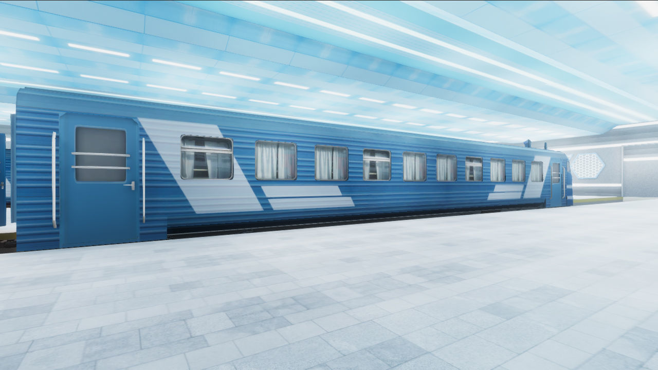 Trains Passenger Pack 3D Model Collection_36