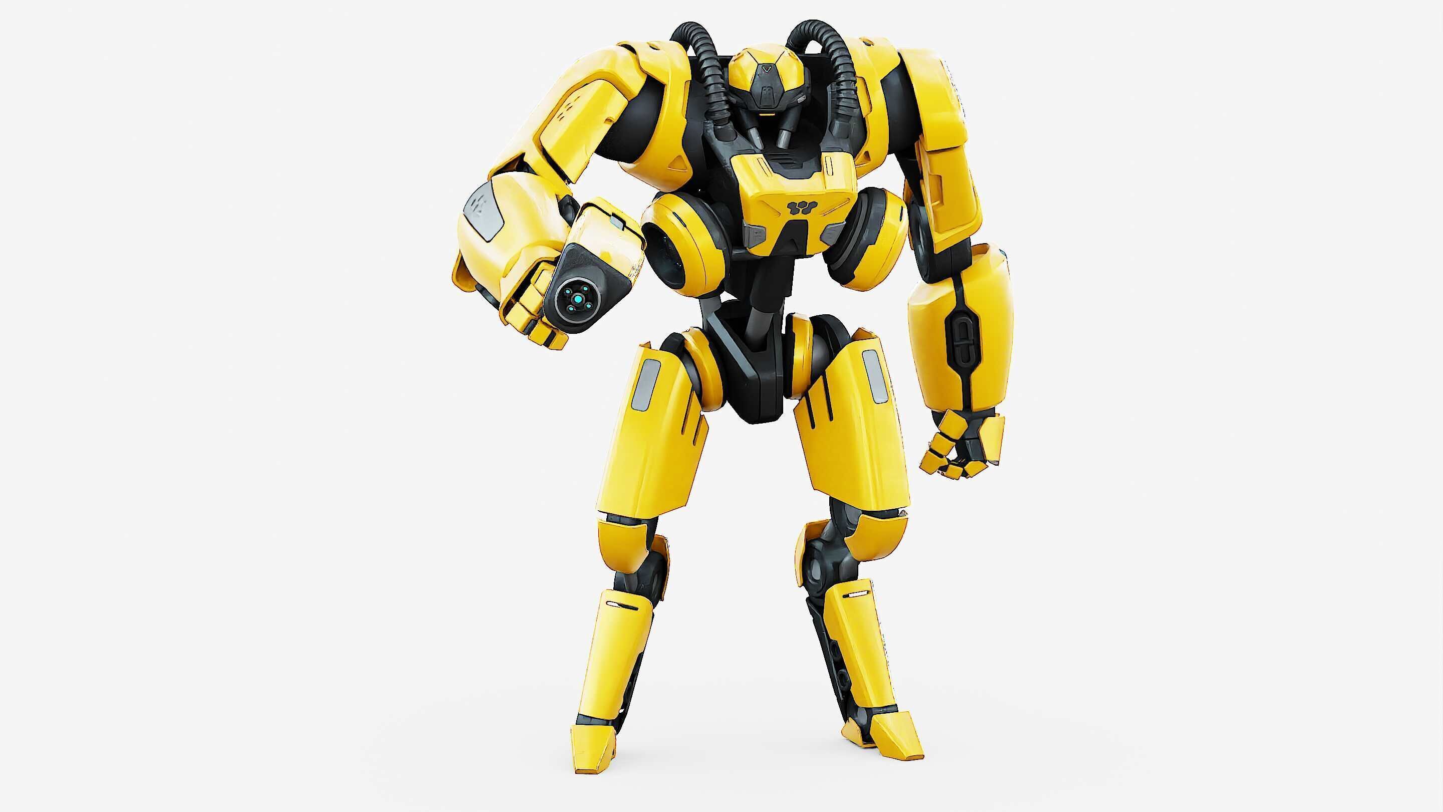 BATTLE DROID SYRIOS-F Rigged for Unreal Engine - Unity - MIXAMO 3D model_3