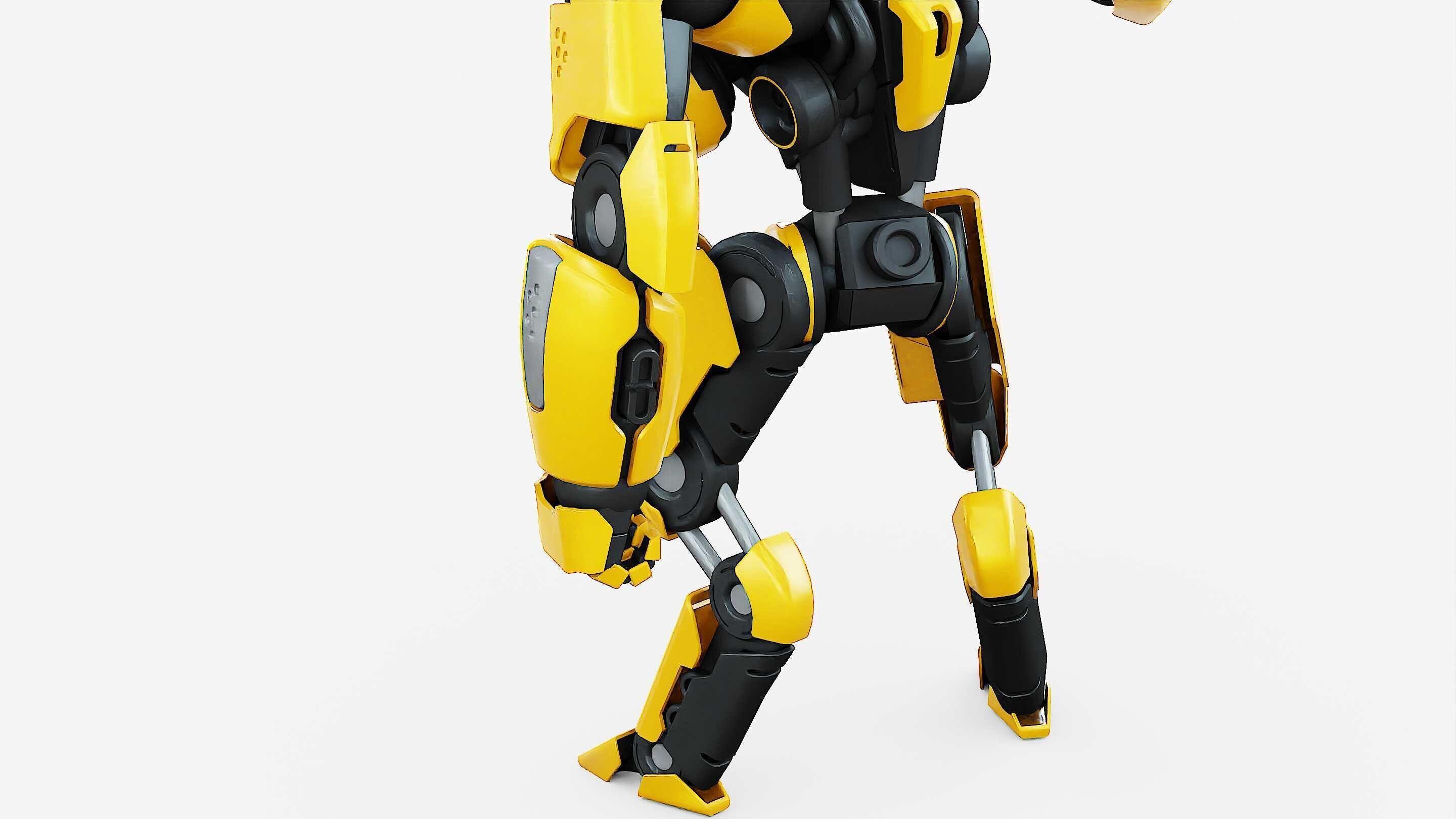 BATTLE DROID SYRIOS-F Rigged for Unreal Engine - Unity - MIXAMO 3D model_27