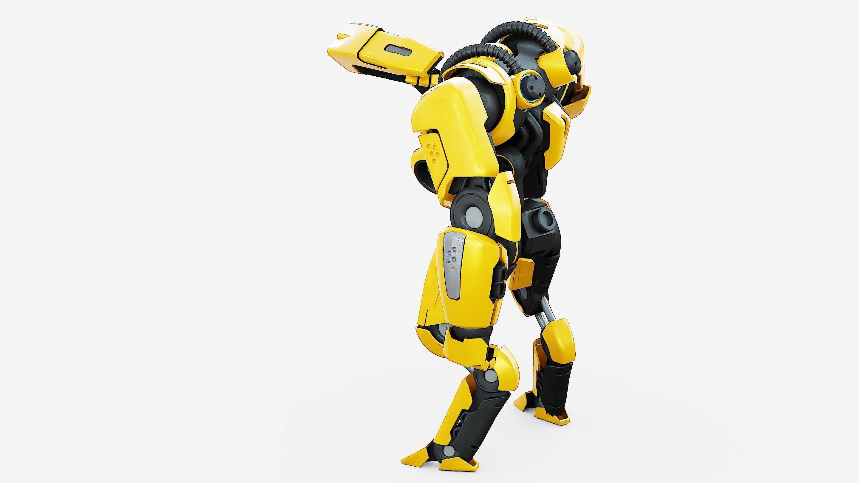 BATTLE DROID SYRIOS-F Rigged for Unreal Engine - Unity - MIXAMO 3D model_18