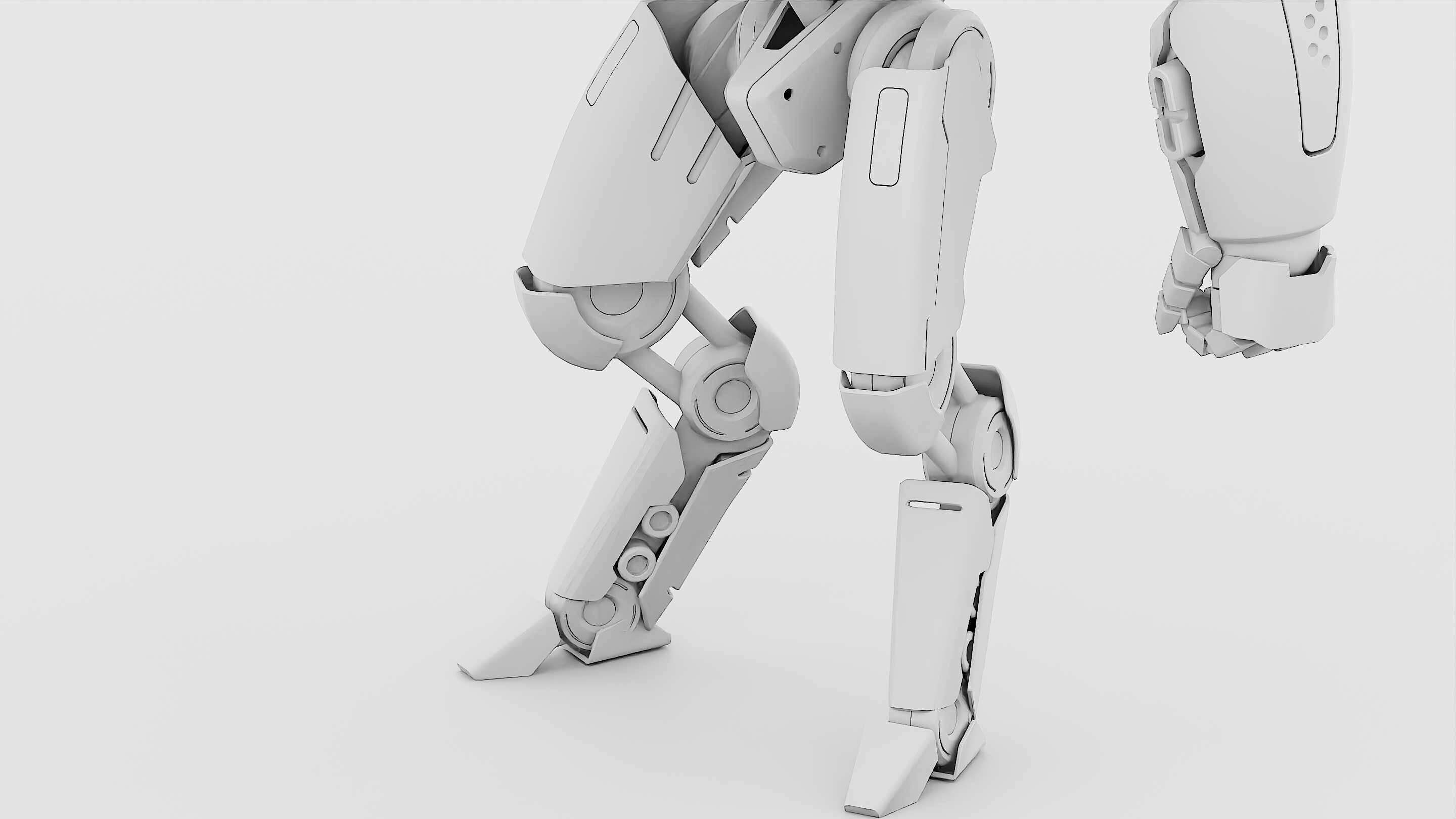 BATTLE DROID SYRIOS-F Rigged for Unreal Engine - Unity - MIXAMO 3D model_36