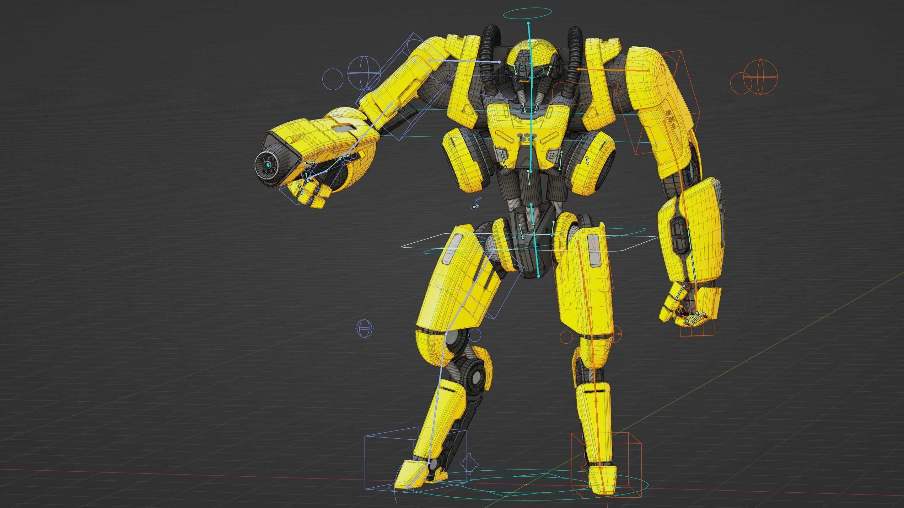 BATTLE DROID SYRIOS-F Rigged for Unreal Engine - Unity - MIXAMO 3D model_37