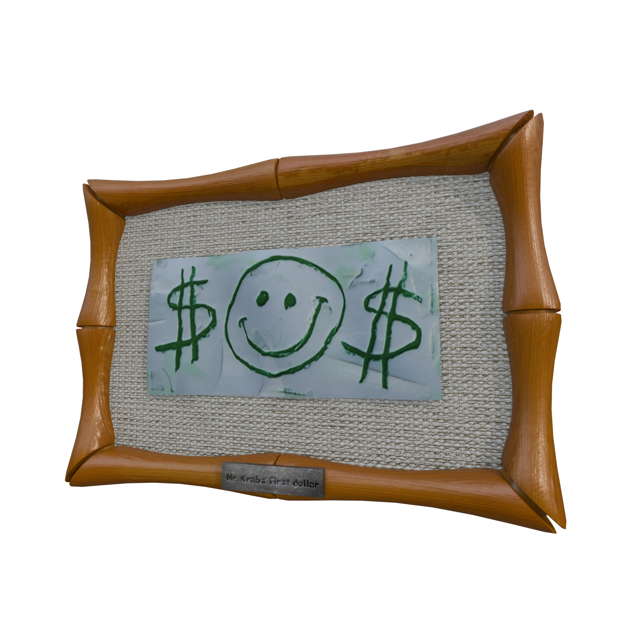 MR Krabs First Dollar 3D model_1