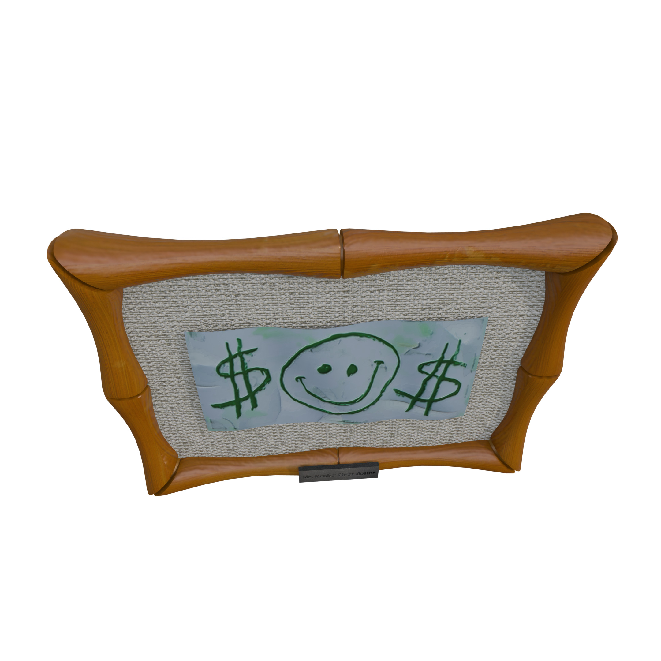 MR Krabs First Dollar 3D model_4