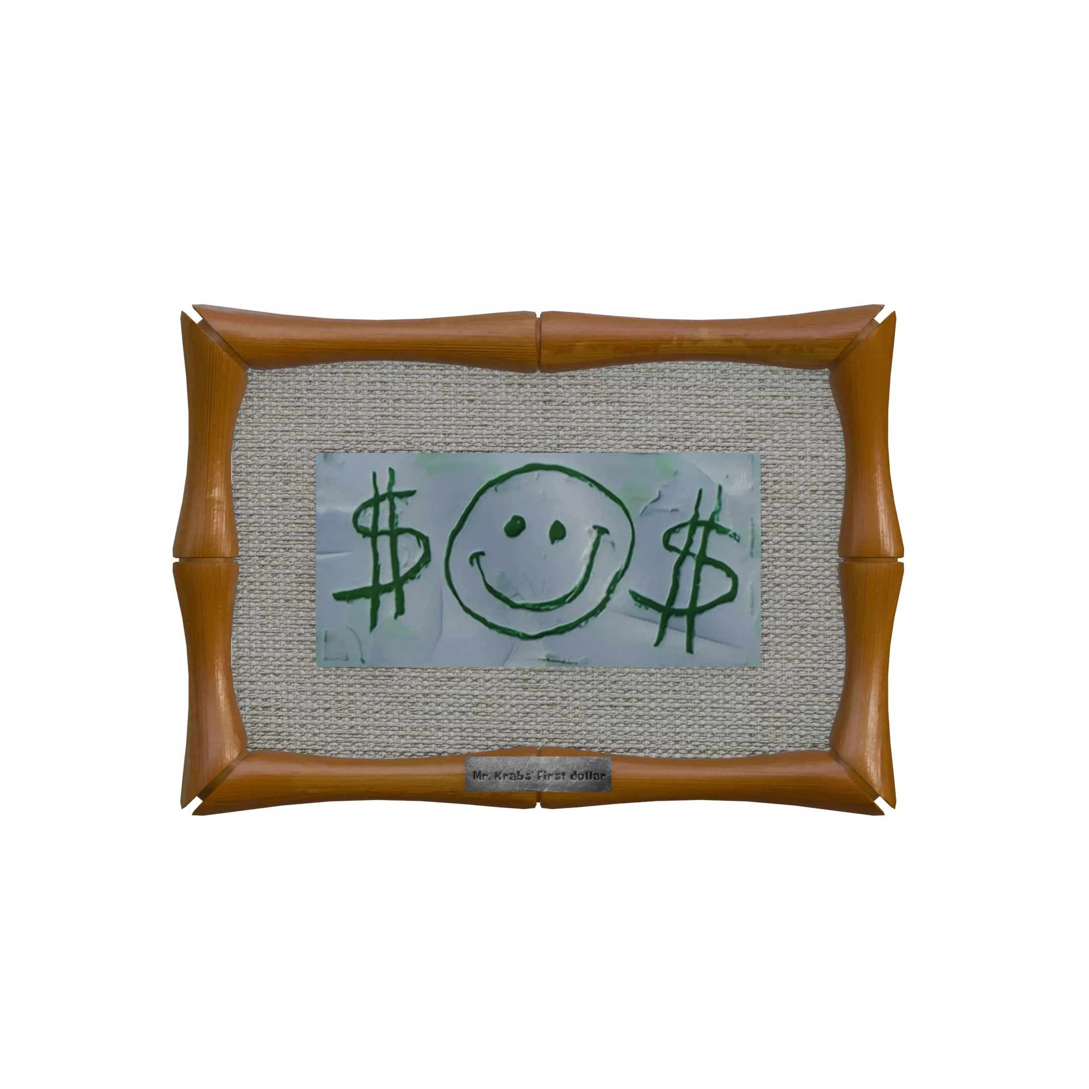 MR Krabs First Dollar 3D model_0