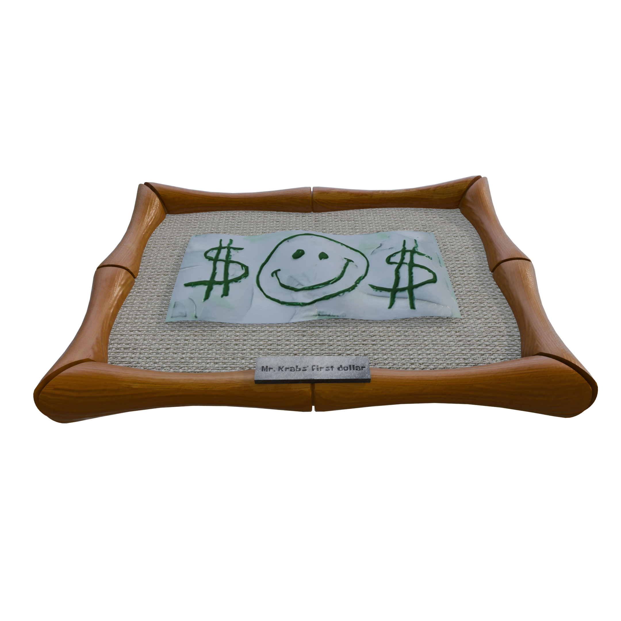 MR Krabs First Dollar 3D model_3