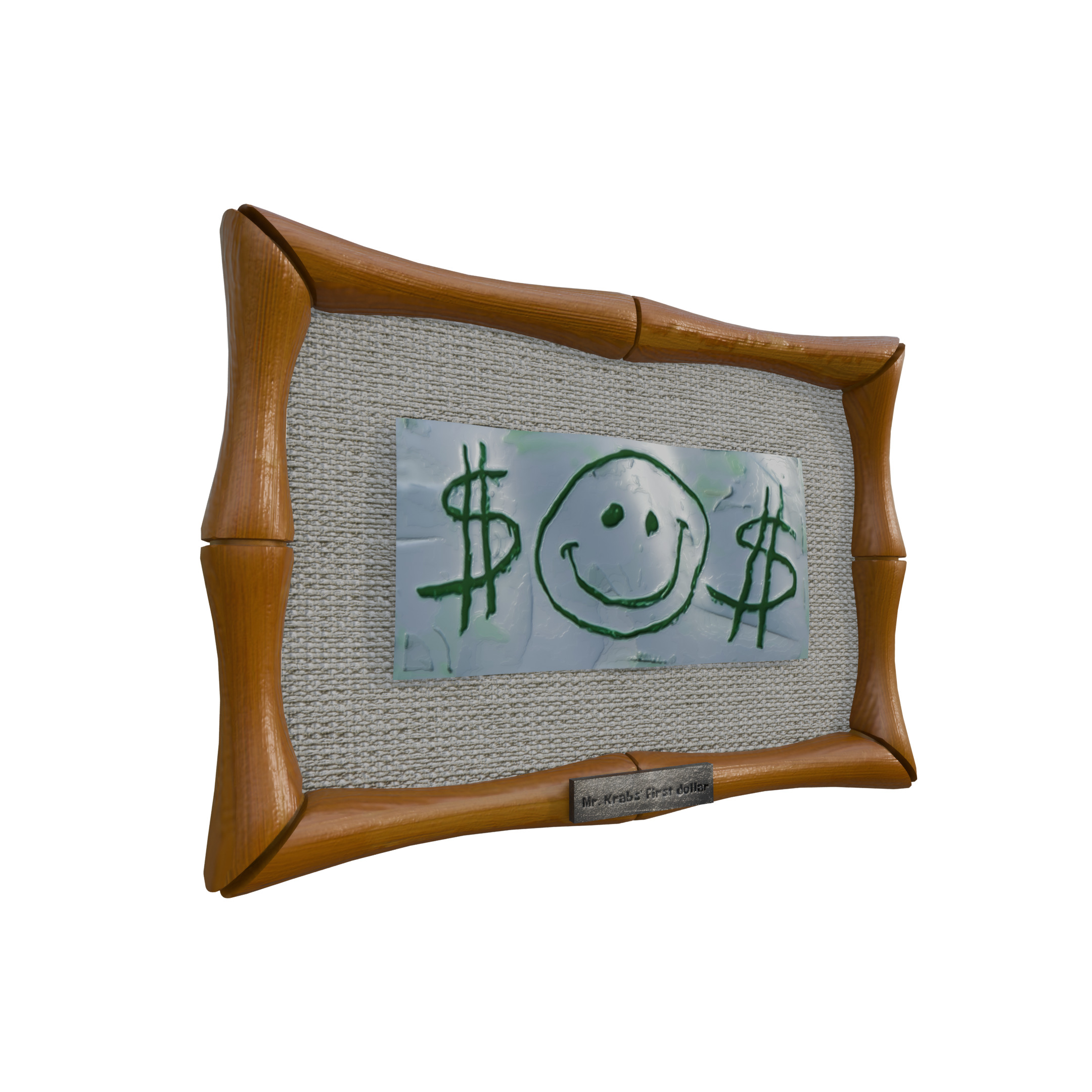 MR Krabs First Dollar 3D model_2