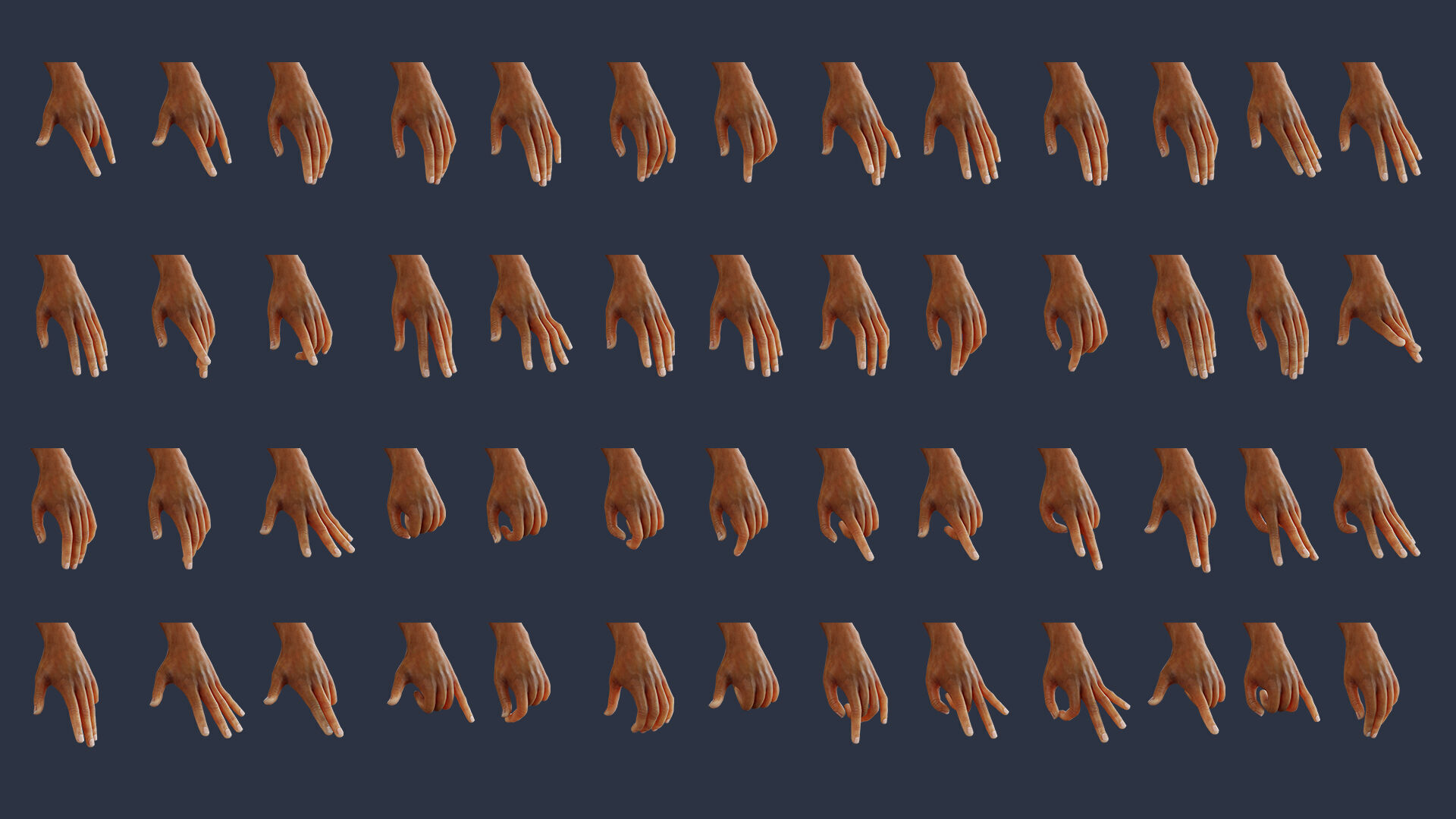 Realistic African Female Character Rigged Low-poly 3D model_5