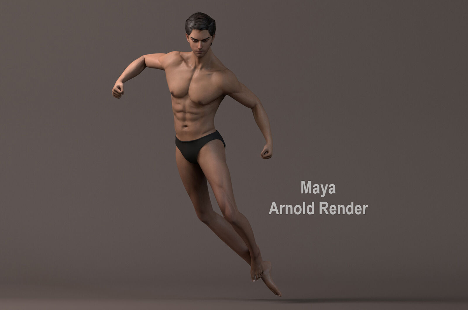 Male Base Rig Low-poly 3D model_12