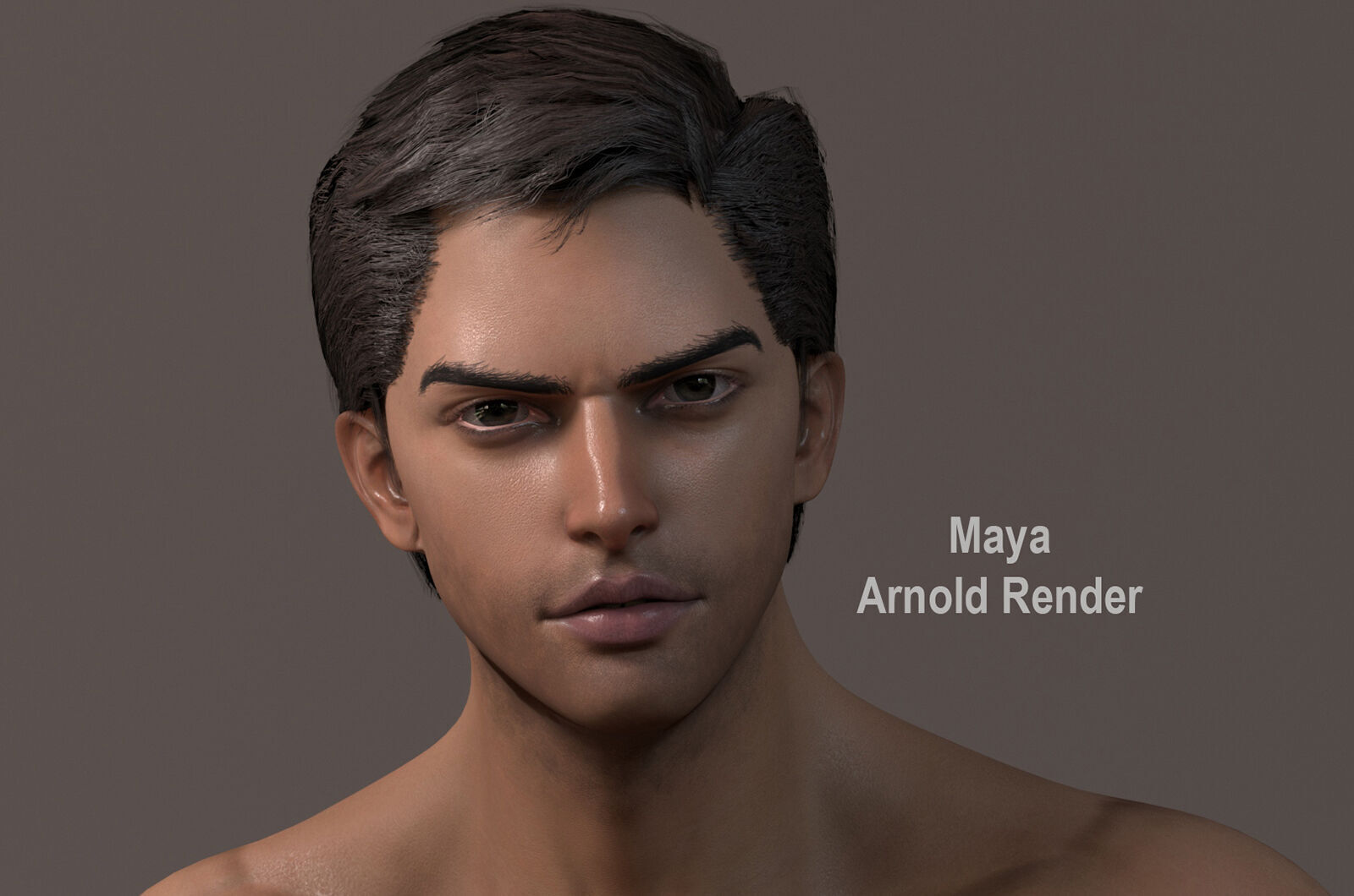 Male Base Rig Low-poly 3D model_14