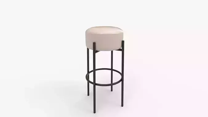 COLAMY Modern Bar Stool 3D model