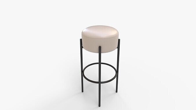 COLAMY Modern Bar Stool 3D model 3