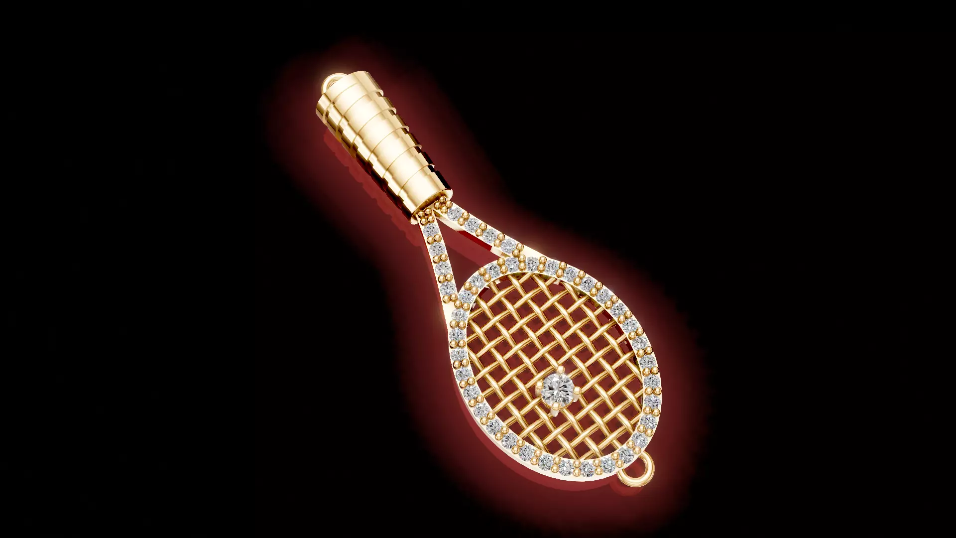 tennis racket 3D print model