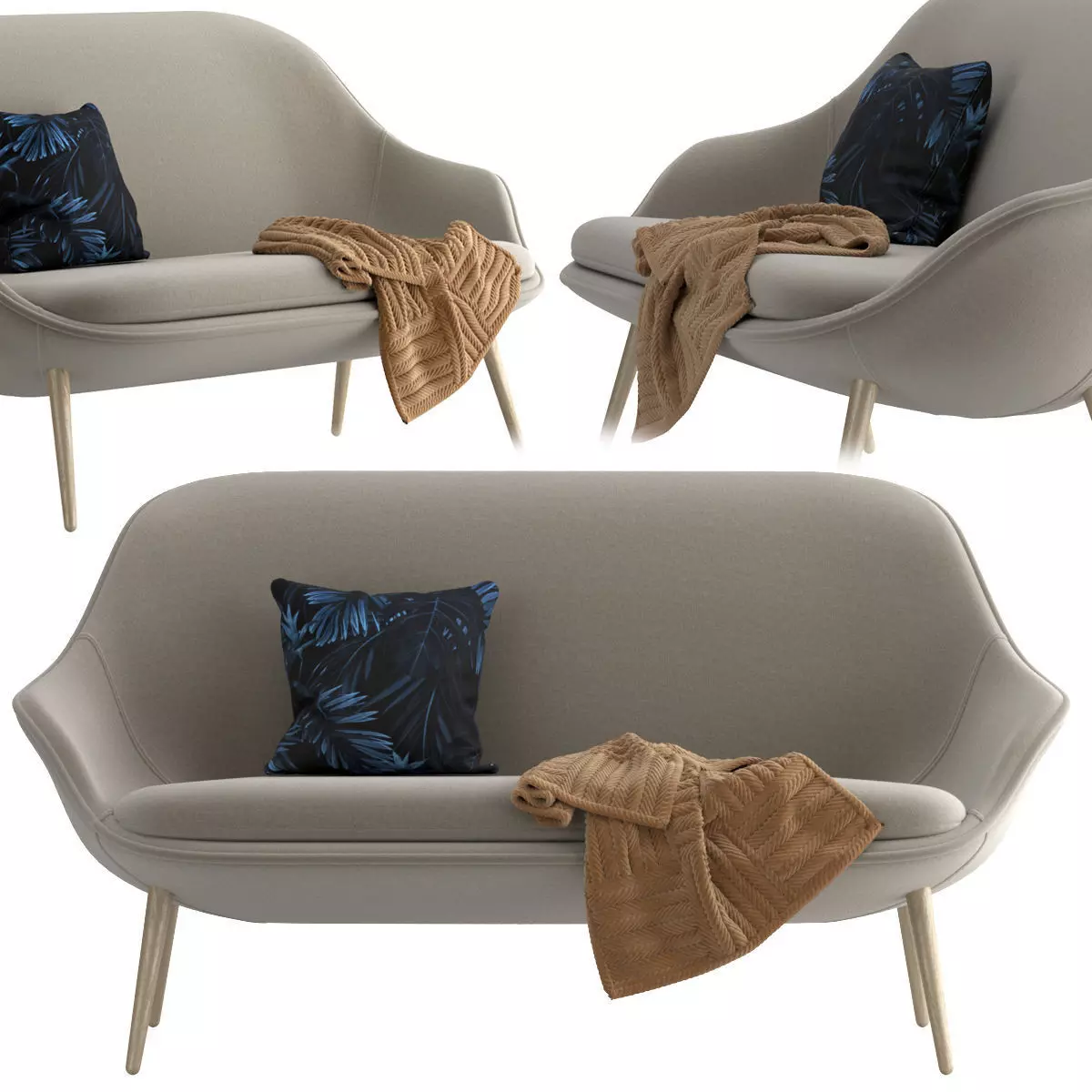 Boconcept - Adelaide sofa 3D model
