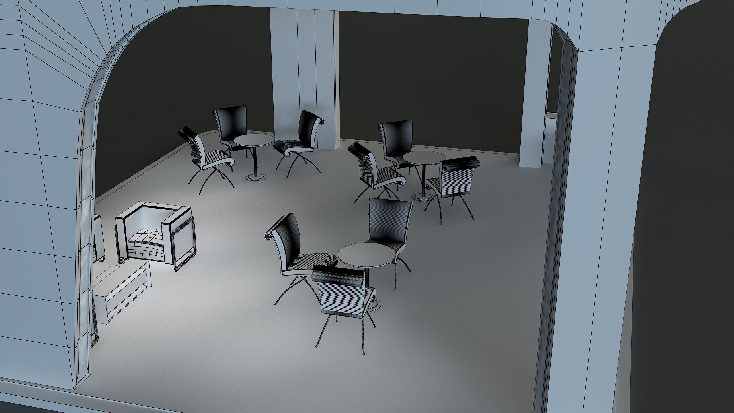  Booth Exhibition Stand a668 3D model_13