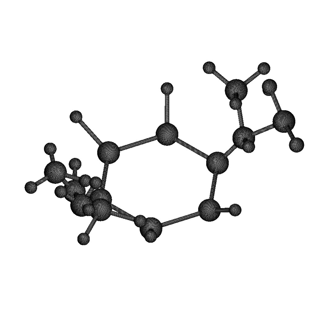 Ibuprofen Molecular Structure 3D print model_4