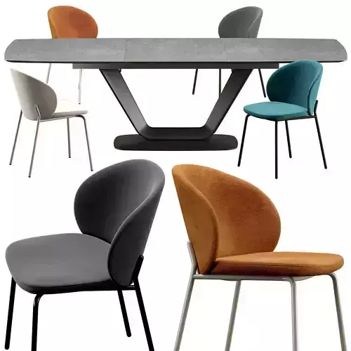 Princeton dining chair - Alicante Table set