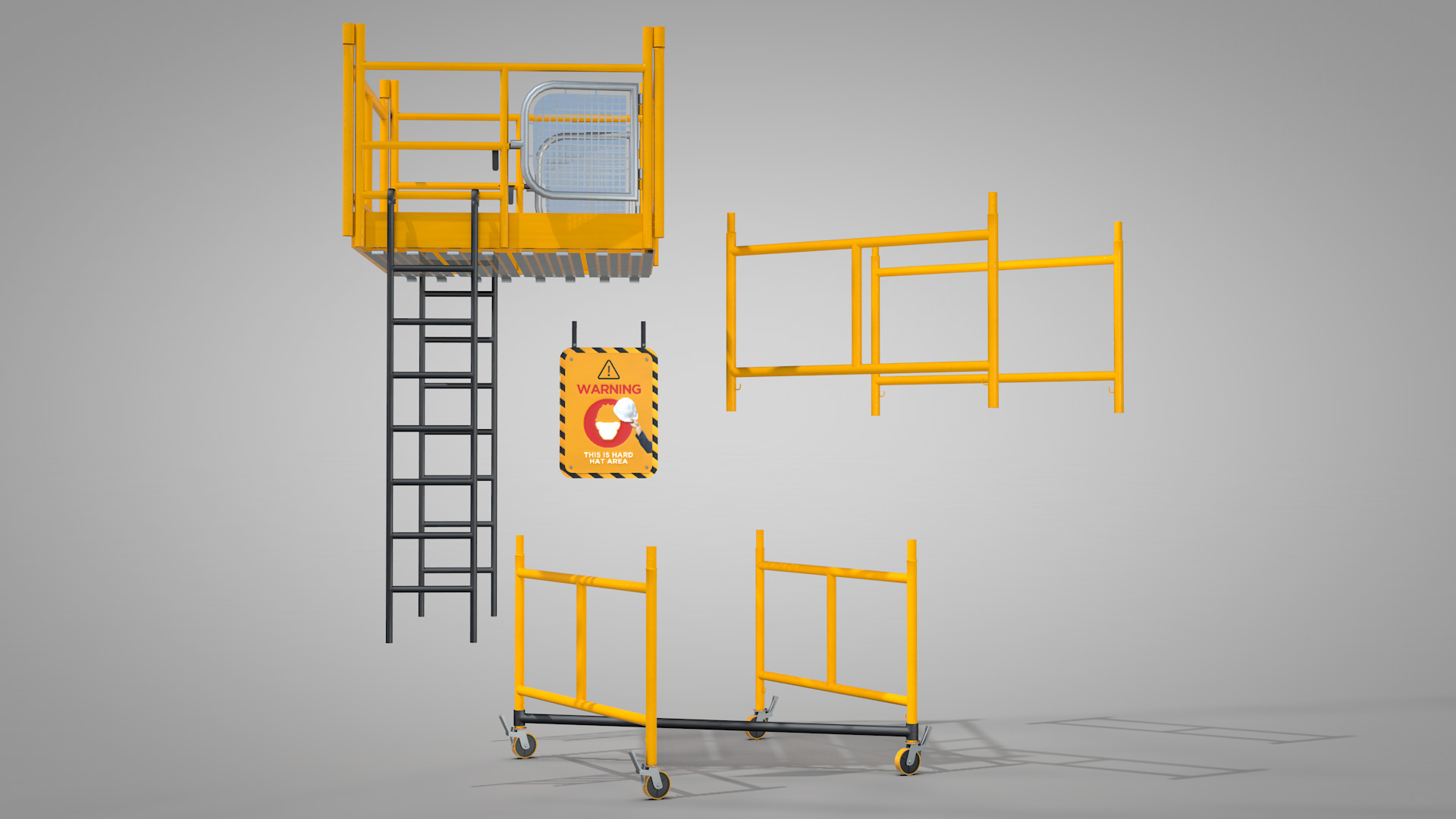 Construction Scaffolding 3D model_9