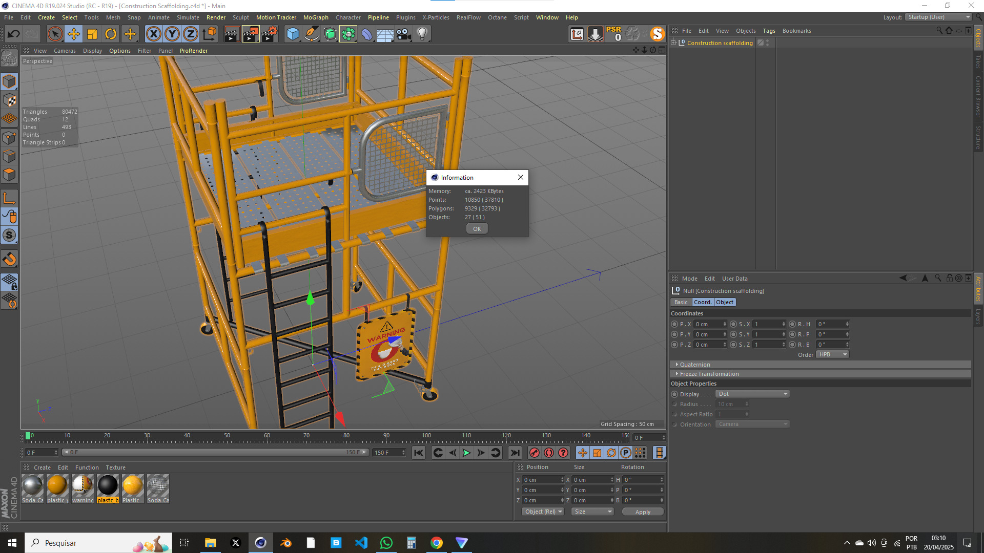 Construction Scaffolding 3D model_16